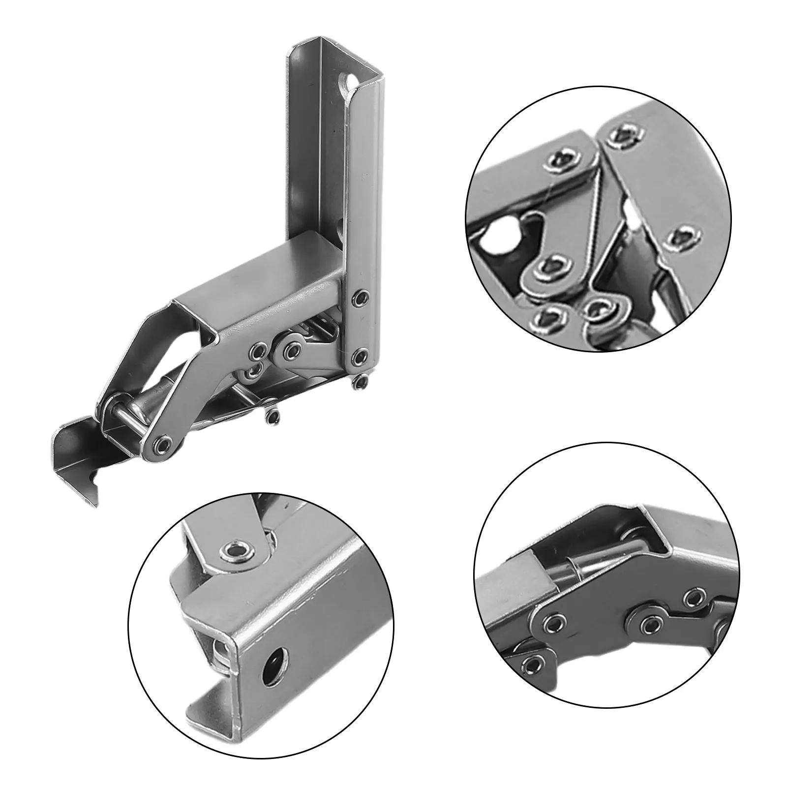 Hardware Folding Hinges Kitchen Cabinet Doors No Need To Open Holes TV Cabinets Wardrobes Wine Cabinets Bookcases