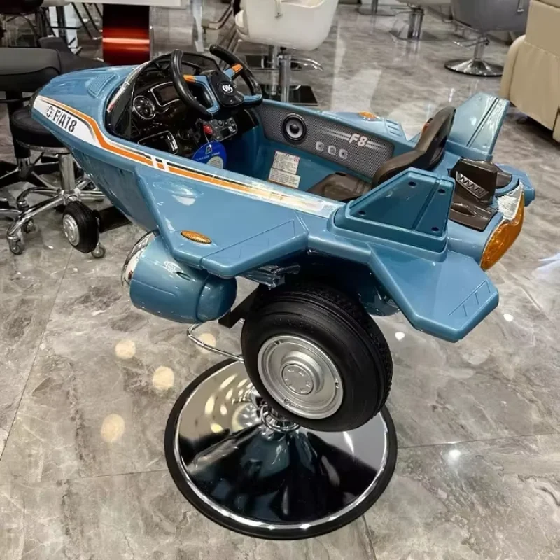 Children's Barber Chair Airplane Cartoon Hairdressing Children's Hairdressing Chair Modern Beauty Salon Furniture