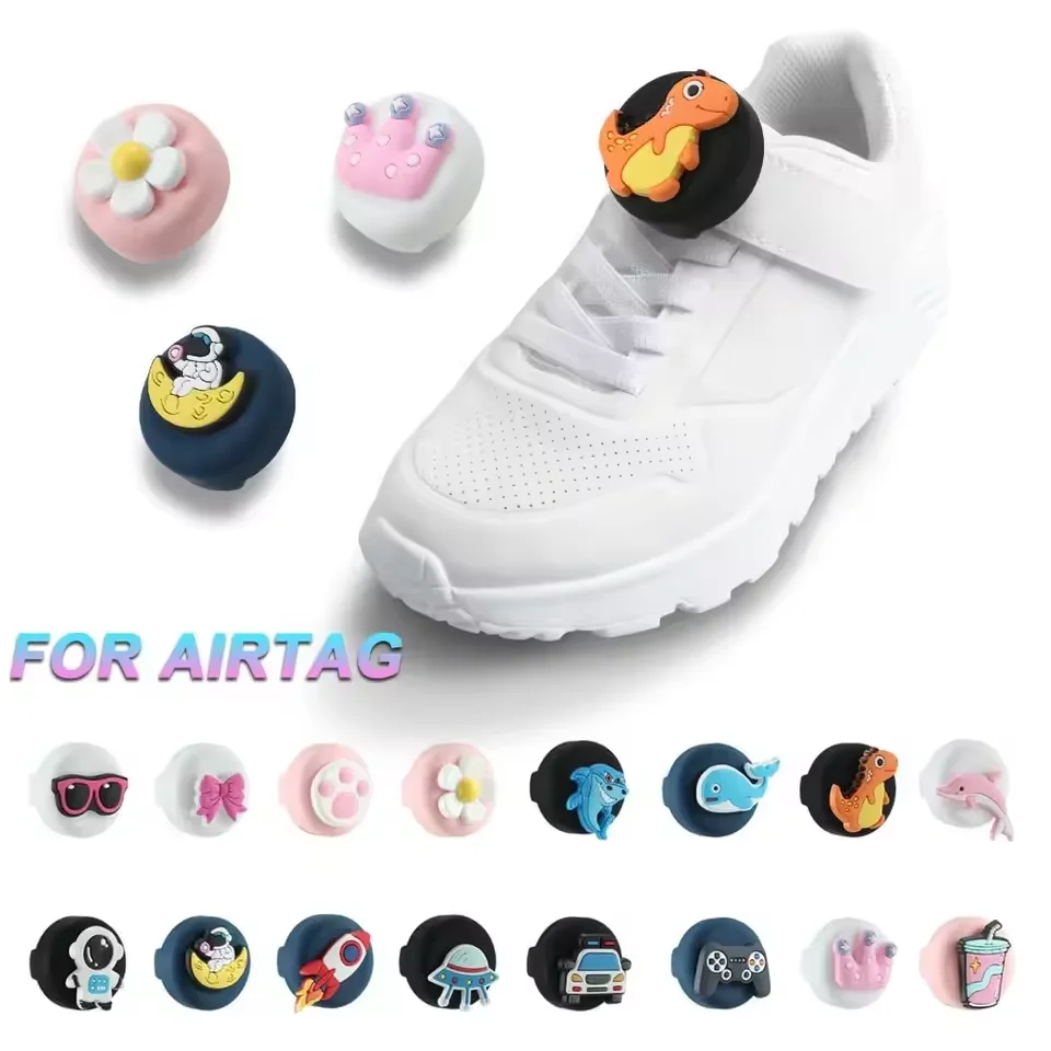 Neuer wasserdichter AirTag-Halter für Kinder, Schnürsenkel mit niedlichem Cartoon-Zubehör, Air-Tag-Schutzhülle, versteckte Hülle für Mädchen und Jungen