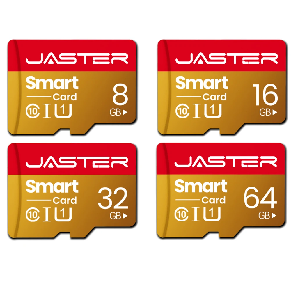 Jaster classe 10 cartão sd dourado 64gb cartão de memória de leitura de alta velocidade 32gb mini cartão tf 16gb 8g para nintendo switch cartão de memória flash