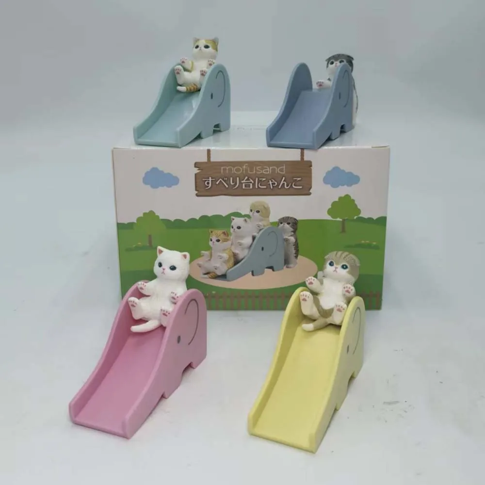 Mofusand Blind Box Spielzeug Slide Serie Katze Nette Anime Action Figur Puppe Desktop Dekoration Sammlung Kinder Geburtstag Geschenke