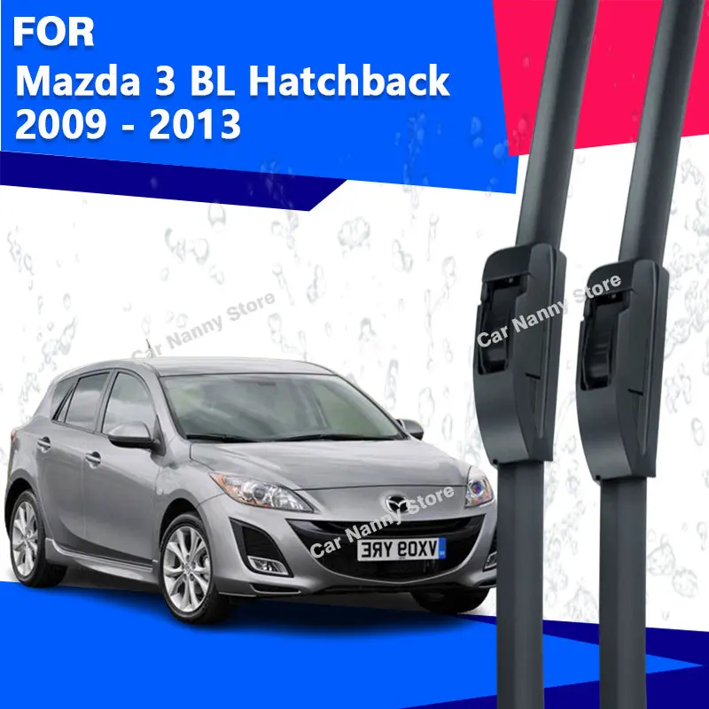 

Front Windshield Windscreen Blades for Mazda 3 BL Hatchback 2009 - 2013 Car Wipers Rubber Strip Wiper Soft Rubber 2010 2011 2012