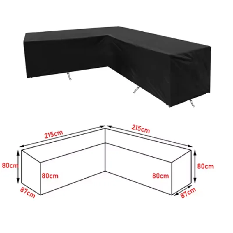 

L Shape Waterproof Garden Furniture Cover Sofa Cover Garden Tarpaulin Corner Sofa Furniture Protective Cover