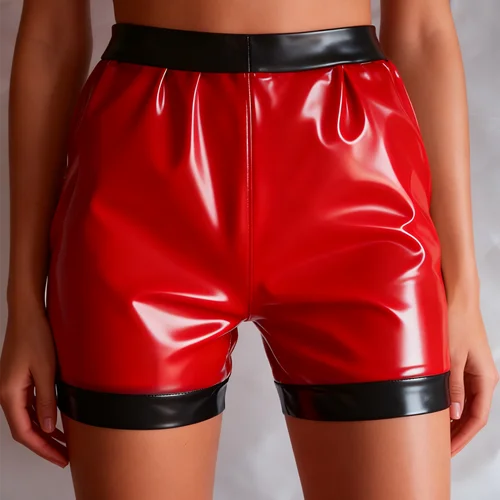 

Natural Latex Rubber Catsuit Cosplay Handmade customization Party Fashion shorts