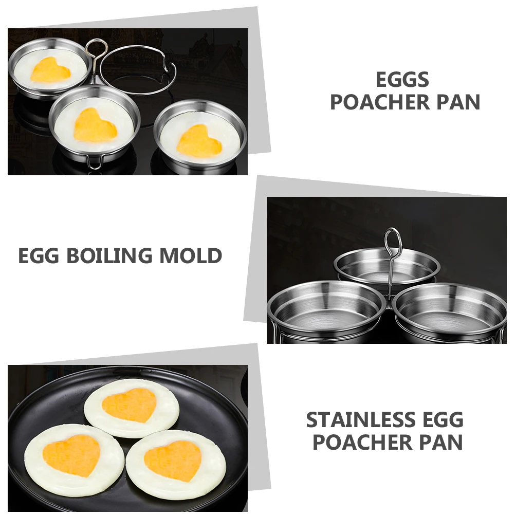 

Egg Poacher Stainless Steel Nonstick Eggs Poacher Nonstick Cooker Portable Kitchen Tool Egg Mold Easy Clean Household Gadgets