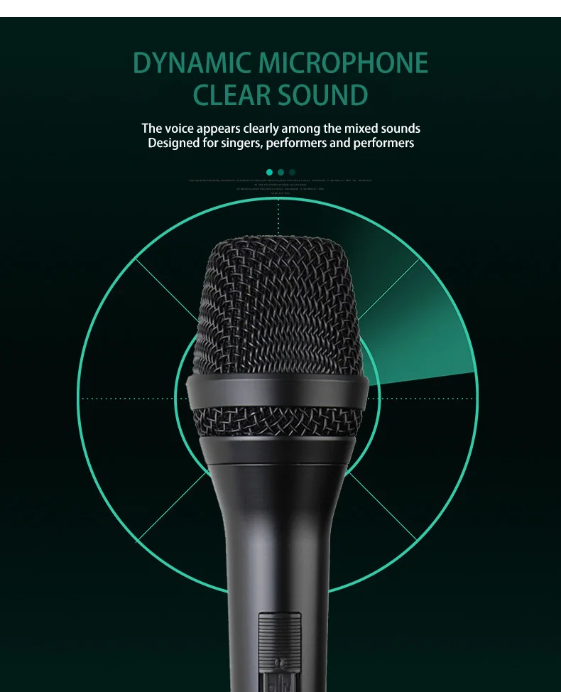 Profesjonalny mikrofon GAM-D7 o wysokiej jakości dźwięku i czystym brzmieniu do występów na świeżym powietrzu, transmisji na żywo i wywiadów.