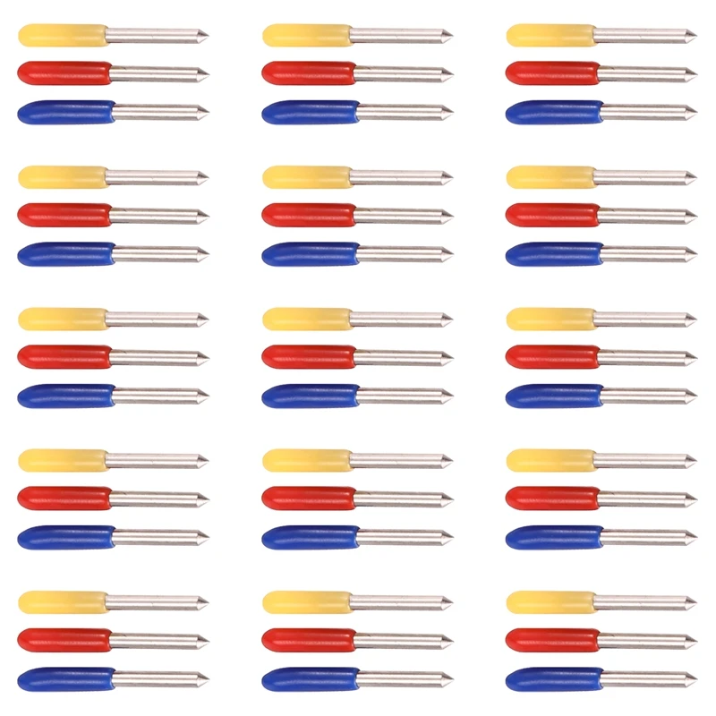 45Pcs 30 45 60 Degree Roland Cutting Plotter Cutter Knife Blades Offset Refine  Redsail Cutter Plotter Cutting Blades