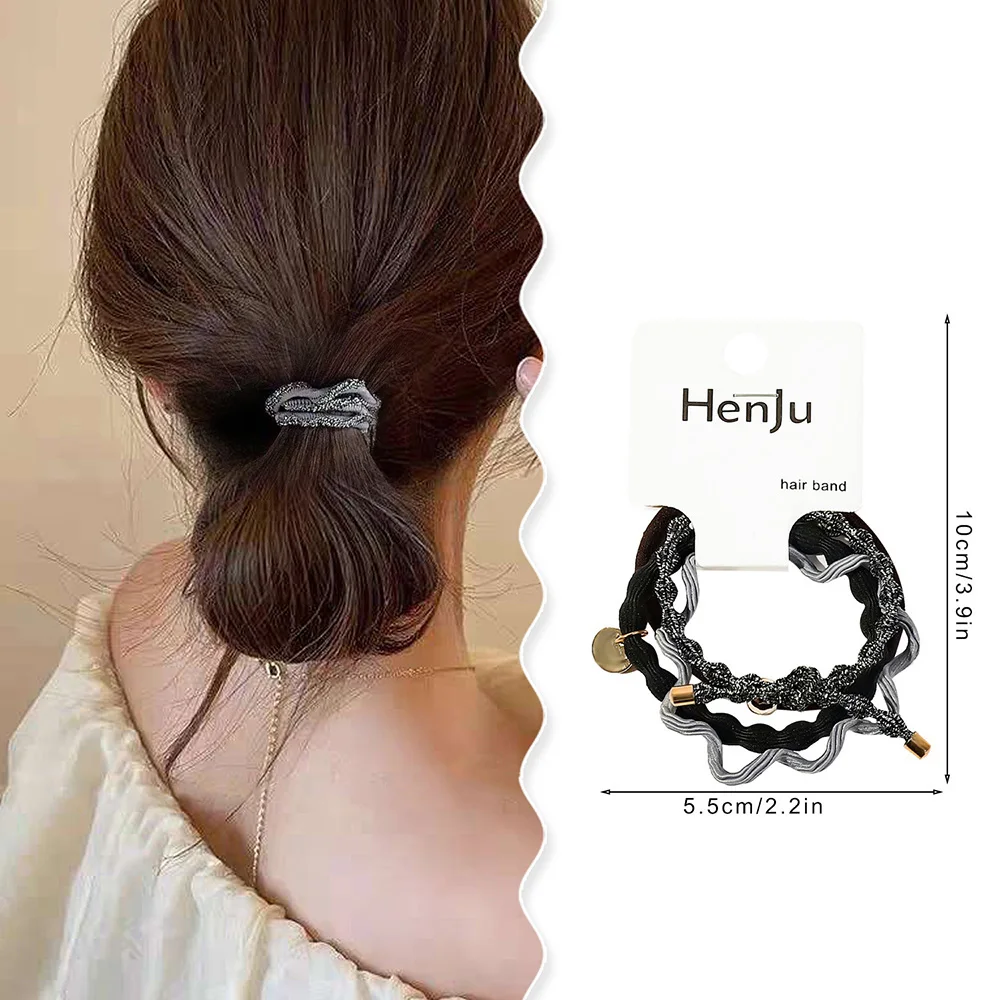 

Women's High Elastic Durable Temperament Rubber Bands Headrope Girl's High-grade Hair Accessories Headdress