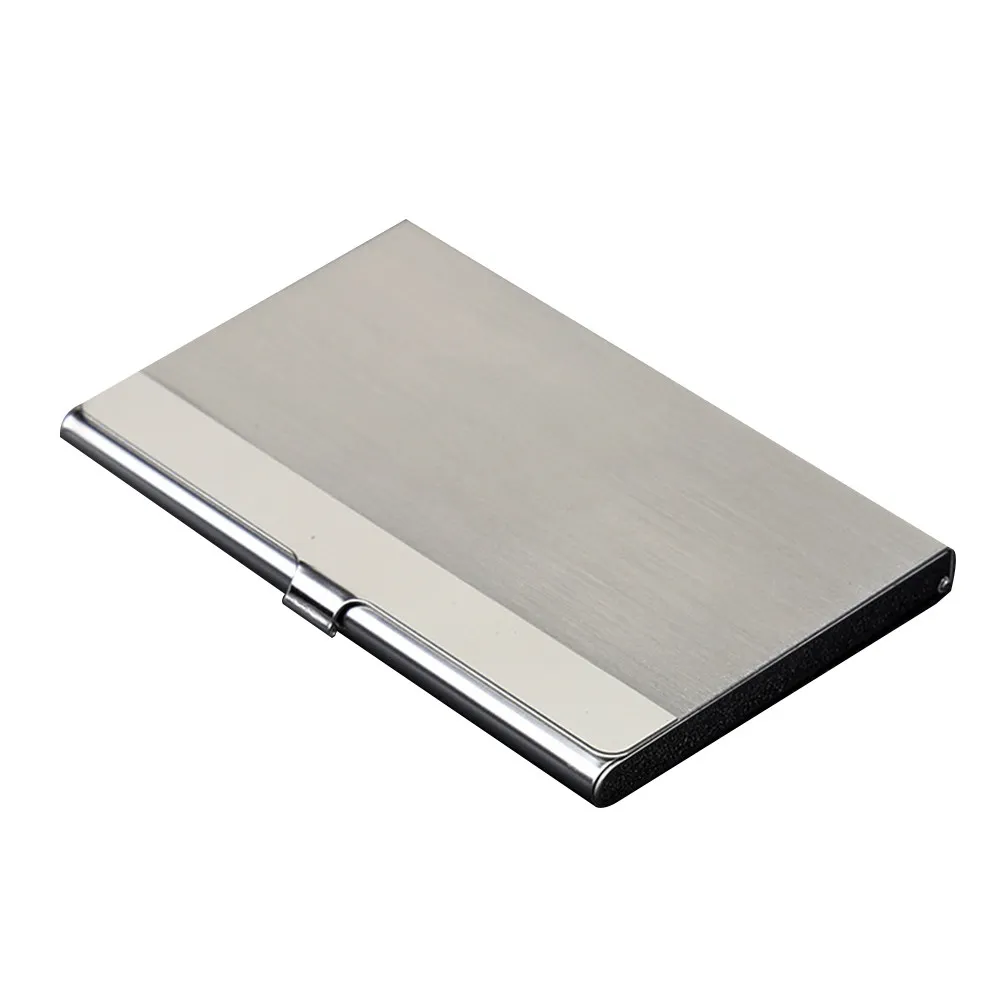 Stainless Steel Business Card Holder Slim Lightweight Rfid Blocking Credit Card Organizer for Work Travel School Daily Use Metal