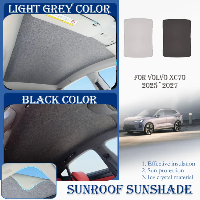 

Car Skylight Sunshade For Volvo XC70 2025 2026 2027 Nano Ice Crystals Film Window Visor Sun Shade Sunroof Cover Auto Accessories