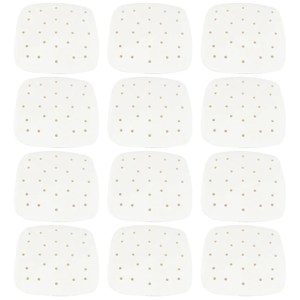 

100 Sheets Barbecue Paper Pad Parchment Baking for Oven Air Fryer Airfryer Liners with Hole