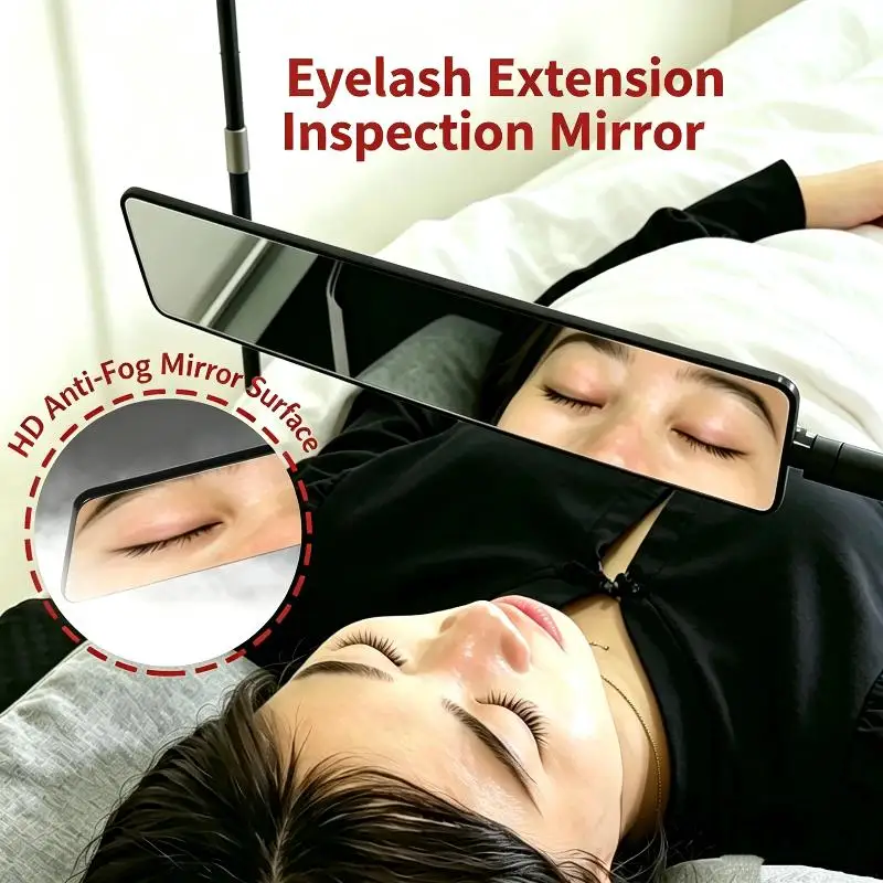 1Pcs Long Strip Eyelash Extension Inspection Mirror With HD Anti Fog Surface For Professional Lash Grafting Services