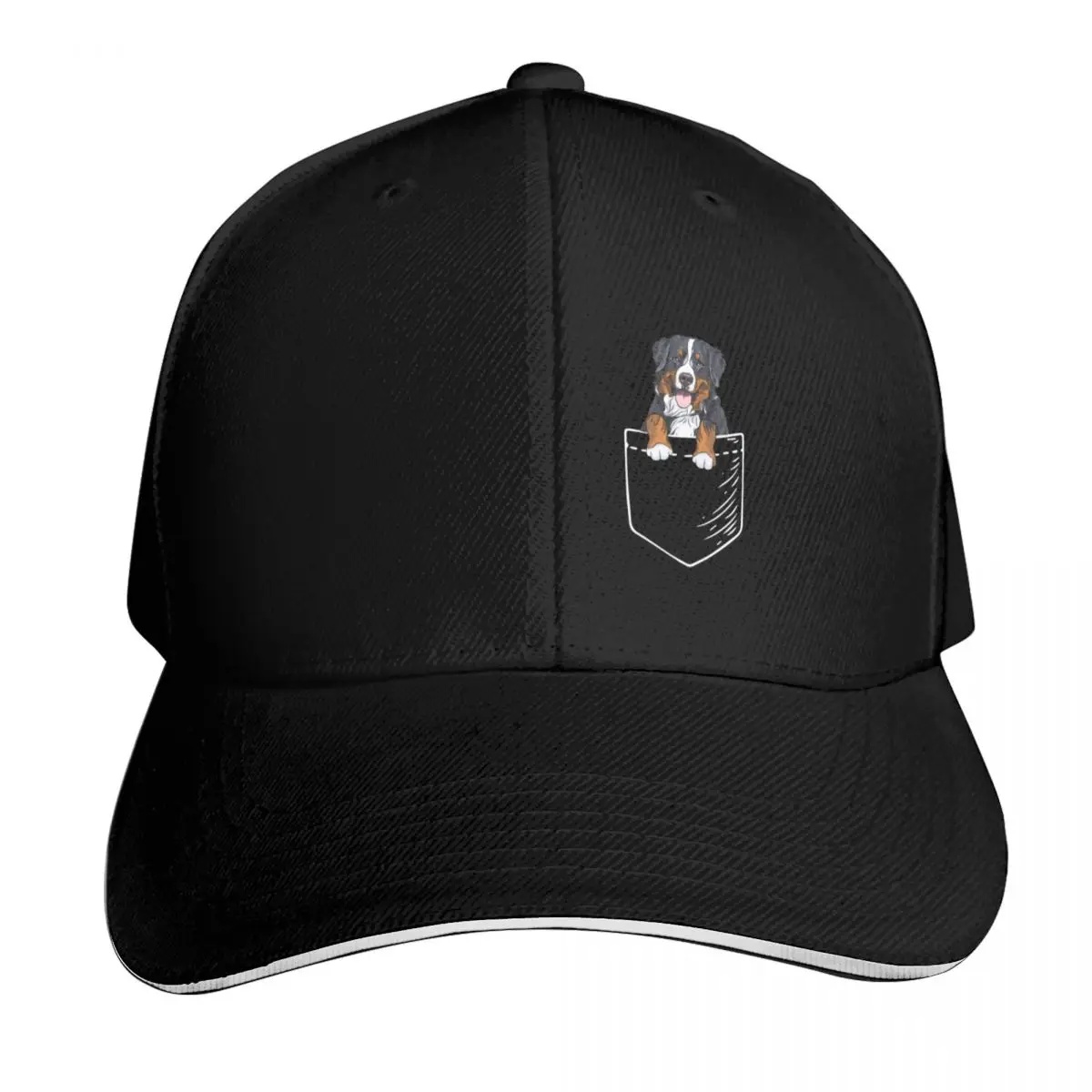 

Bernese Mountain Dog Baseball Cap Hat men tea Hat black |-F-| Men's Women's