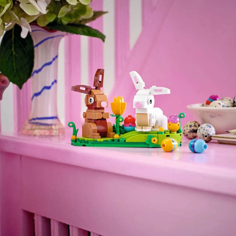 ليجو 40523 أرنب عيد الفصح للأطفال لغز لغز لعبة اللبنات هدية #4