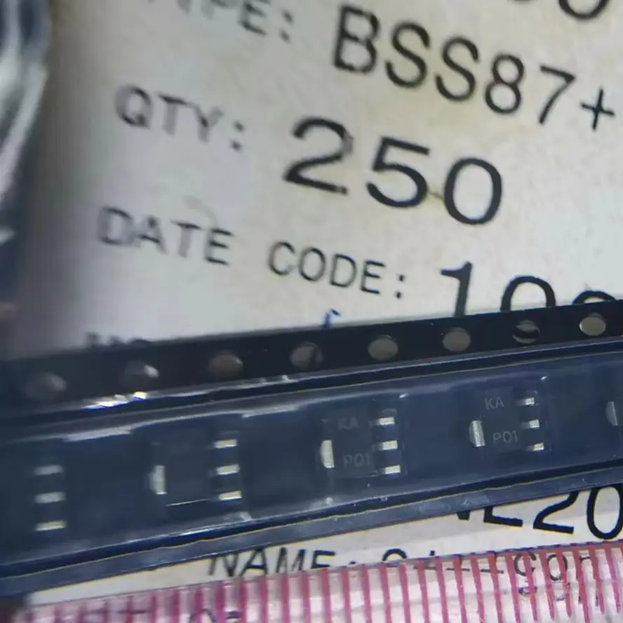 10PCS New Original 100% Quality BSS87,115 BSS87-115 CODE: KA Trans MOSFET N-CH 200V 0.4A 4-Pin(3+Tab) SOT-89 T/R BSS87