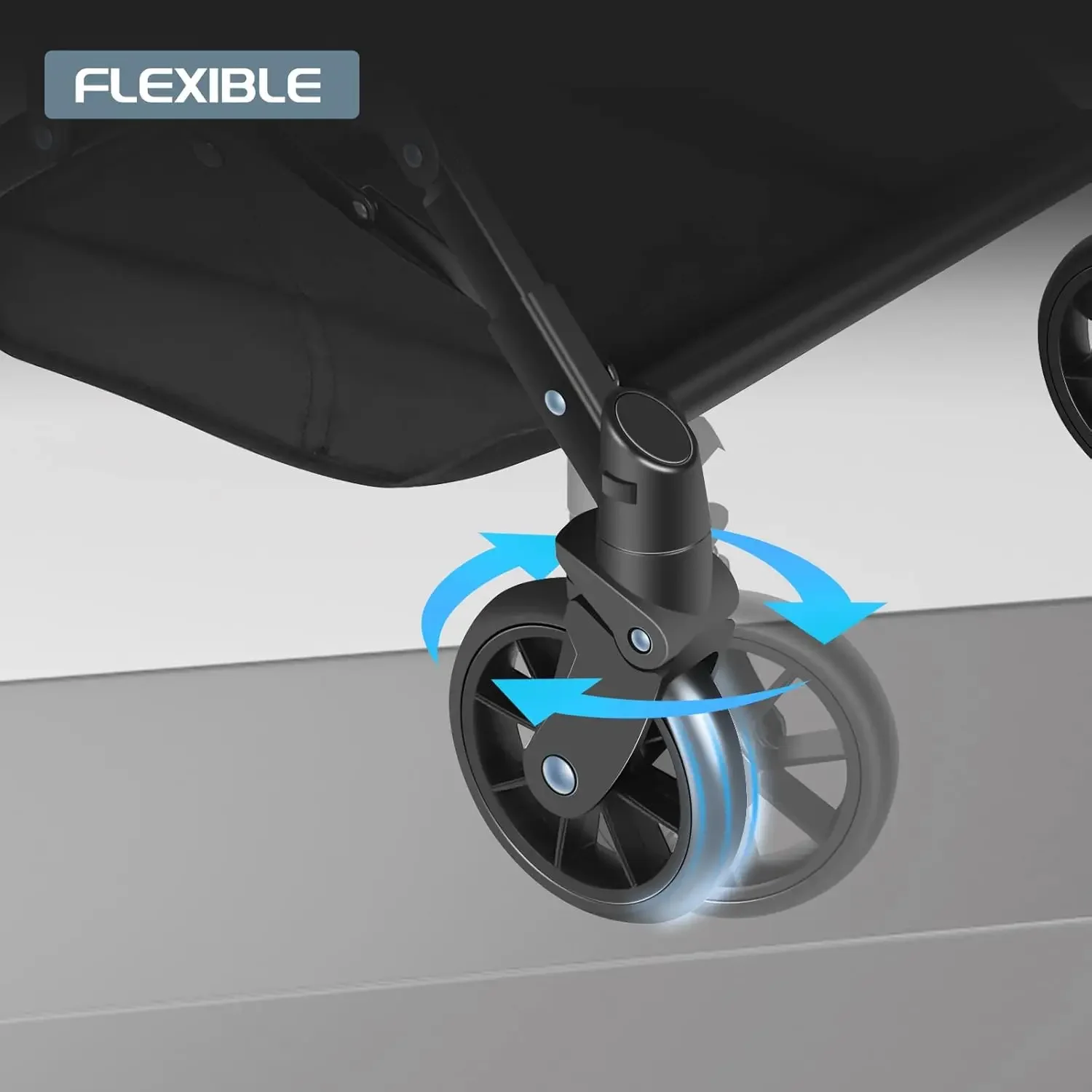 Shopping Cart Collapsible Utility Trolley Cart Features up 60 lbs Total Weight Capacity, Stylish Detachable Carry Bag, Swivel Ti