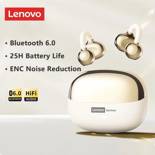 Imagen 2 del producto Original Lenovo LE302 auriculares Bluetooth sonido HiFi auriculares con Clip para la oreja música deportiva batería de larga duración auriculares inalámbricos elección