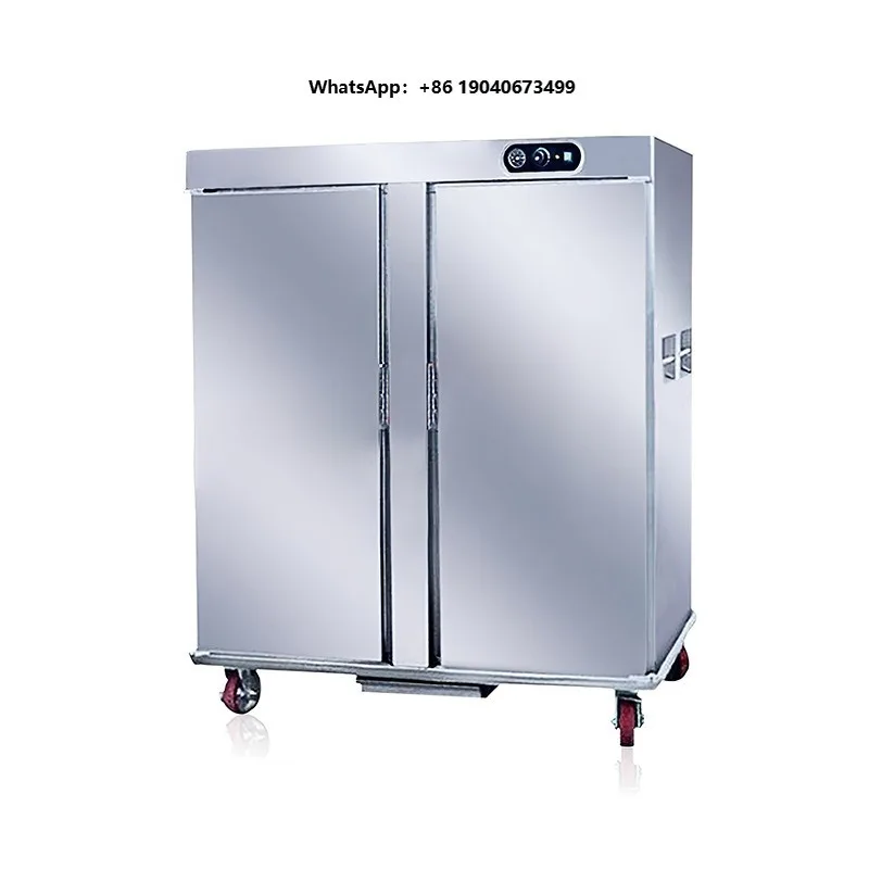 Large Capacity Double Door Thermal Insulation Electric Heating Automatic Temperature Control Movable Silver Dining    h003