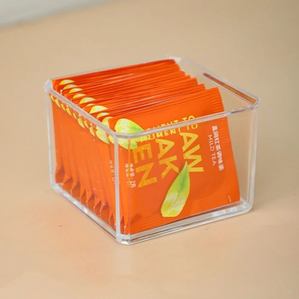 Acrylic Tea Bag Storage Box Quality Transparent Drawer Type Storage Jar Coffee Capsule Sorting Box Home image 4