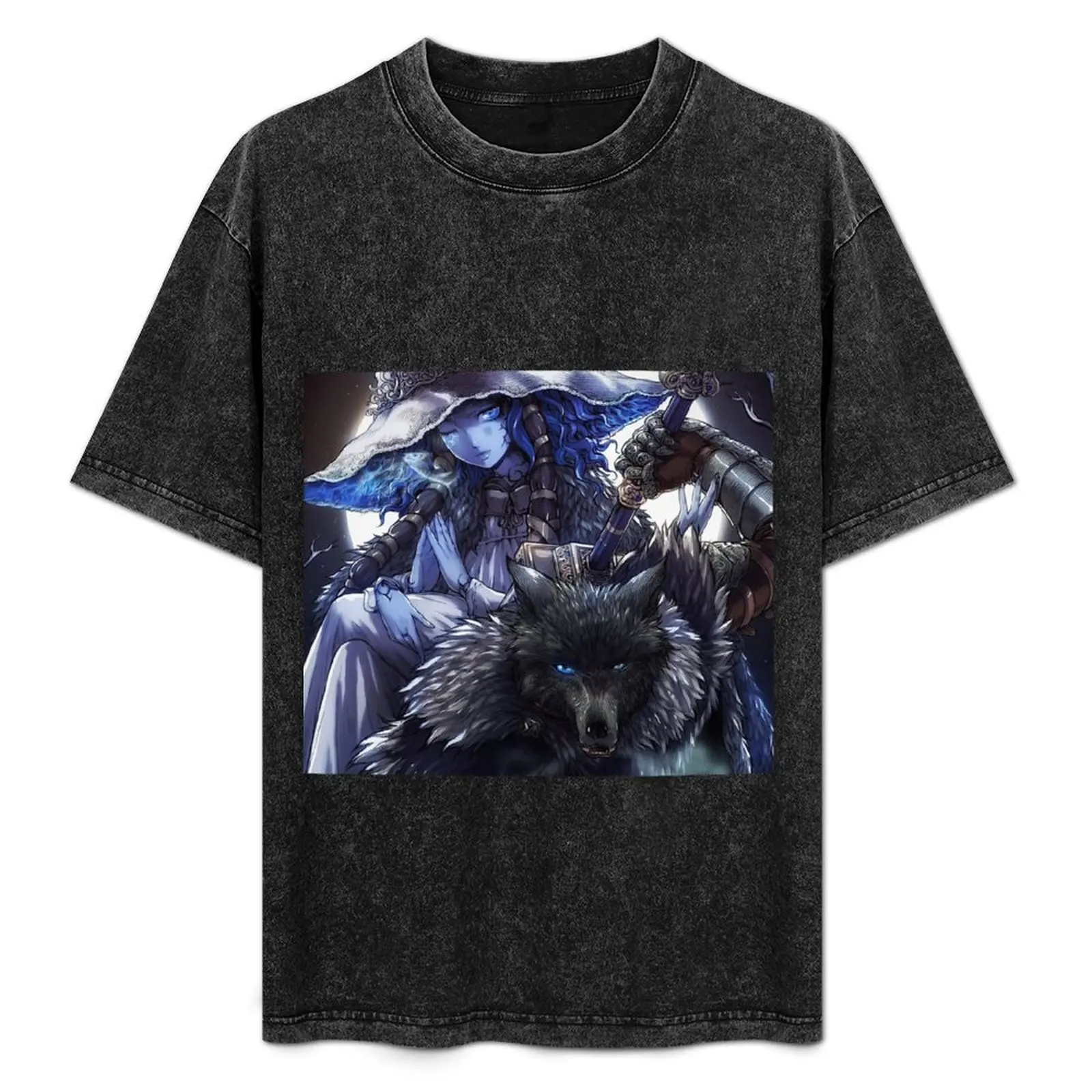 

Ranni and Blaidd Tapestry T-Shirt Durable Work Wear T-Shirt