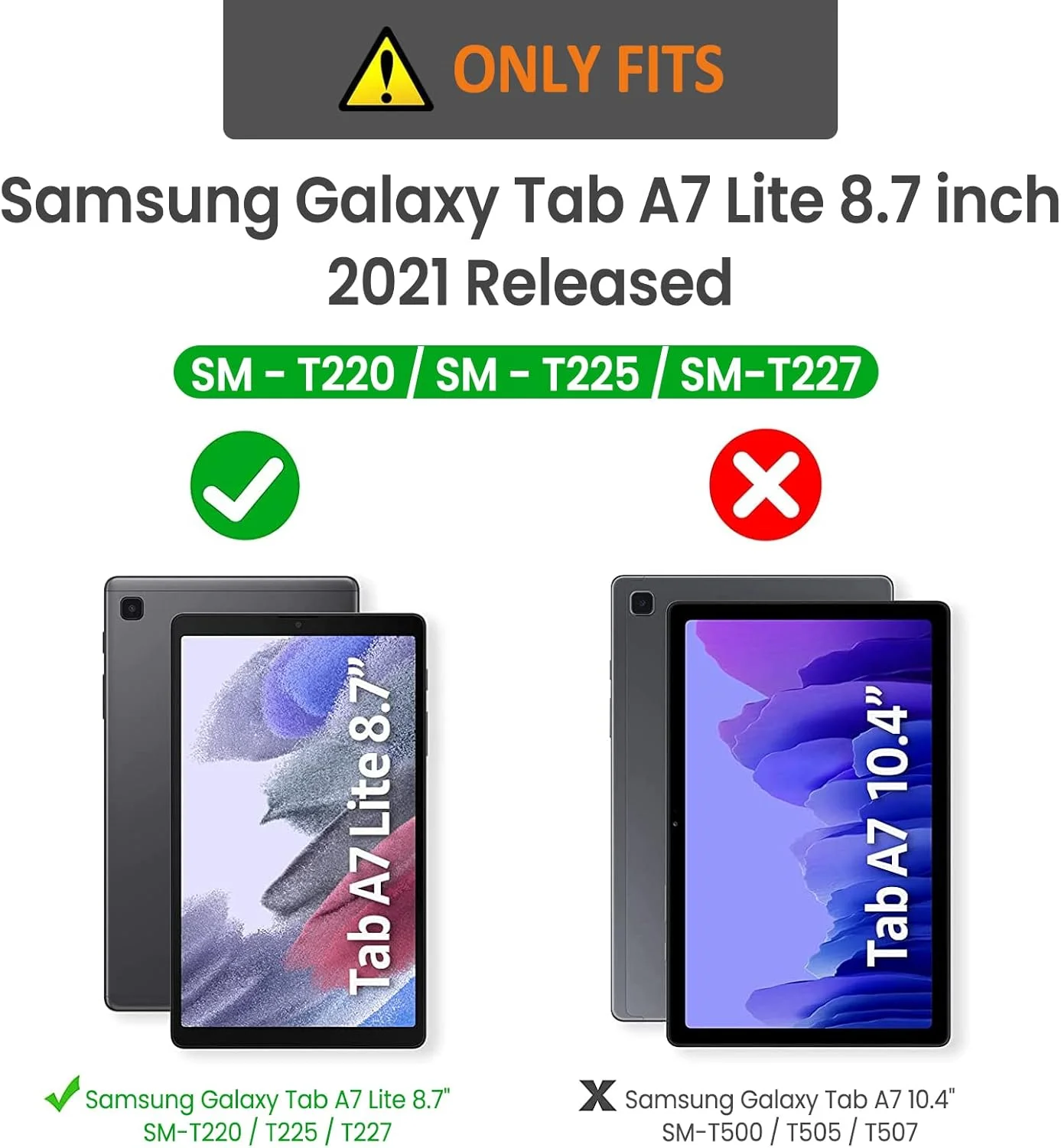 Clear Case for Samsung Galaxy Tab A7 Lite 8.7