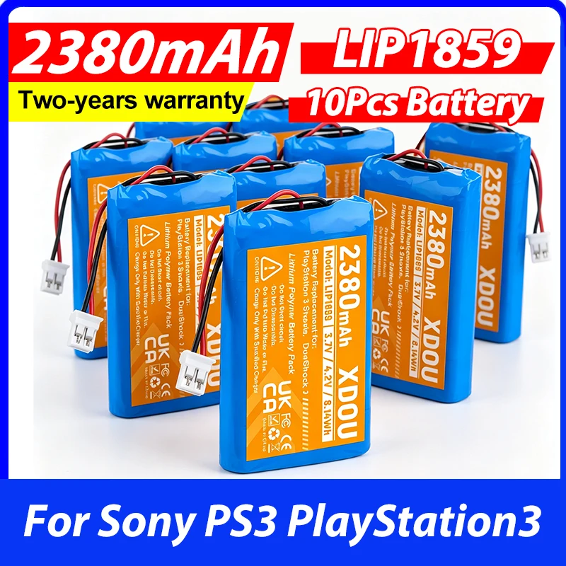 10Pcs 2380mAh LIP1359 LIP1472 LIP1859 Battery for Sony Playstation 3 PS3 Dualshock 3 Wireless Controller CECHZC2U CECHZC2E