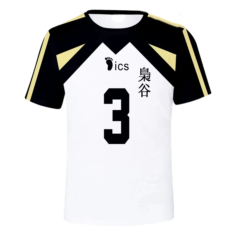 Summer Haikyuu Short Sleeve Tops Men 3D T-shirt Volleyball Team Uniform Training Clothes Women Tshirt Casual Printing T Shirt