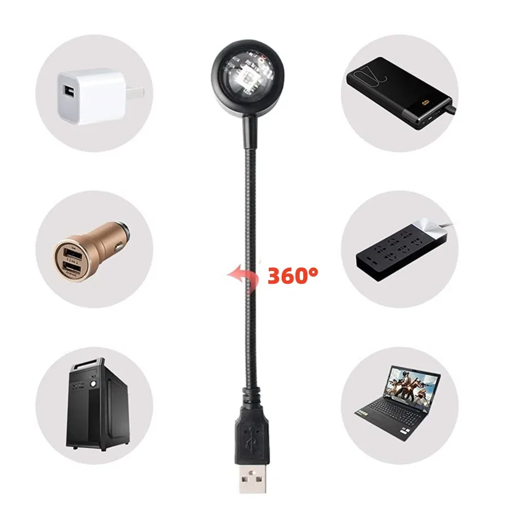 Led USB Sunset Lampe Nacht Licht Projektor Geburtstag Party Dekoration Tragbare Stimmung Licht Für Schlafzimmer Wohnzimmer Wand Fotografie