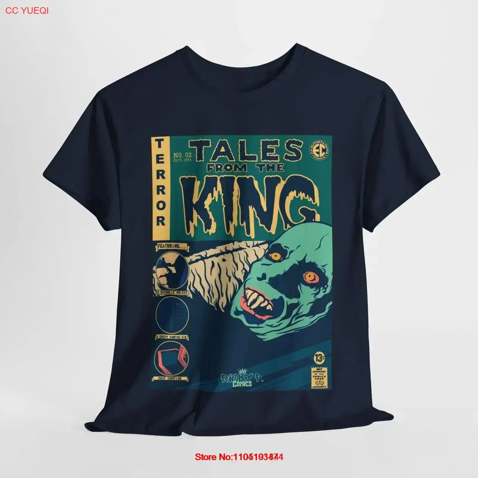 SALE Salems Lot Tales From Stephen King Horror Comic T Shirt Heavy Cotton vintage Washed homme Comfortable Breathable