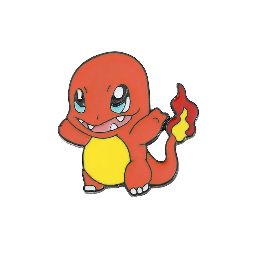 1 zestaw Pokemon emaliowane szpilki Anime gra Pikachu Charizard Bulbasaur metalowe plakietki plecak kapelusz przypinka akcesoria biżuteria prezent dla przyjaciół