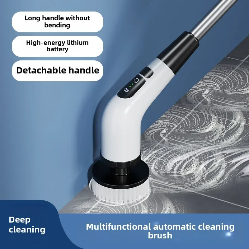 Electric Drill Brushes for Household Cleaning with Multi-function Long Handle