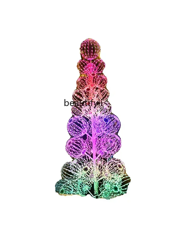 Square Christmas decoration supplies Large ornaments 2.7 meters foldable spherical Christmas tree