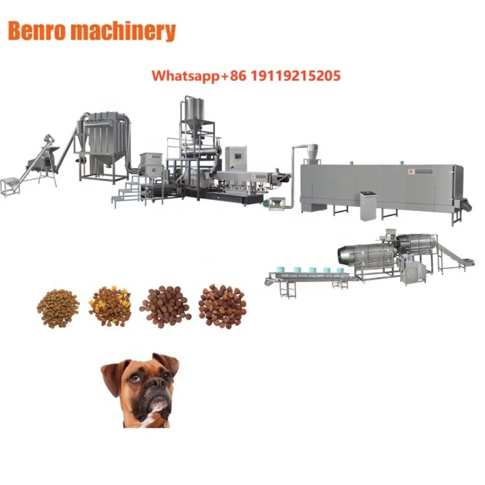 Automatic Dog Food Making Machinery Pet Food Production Line