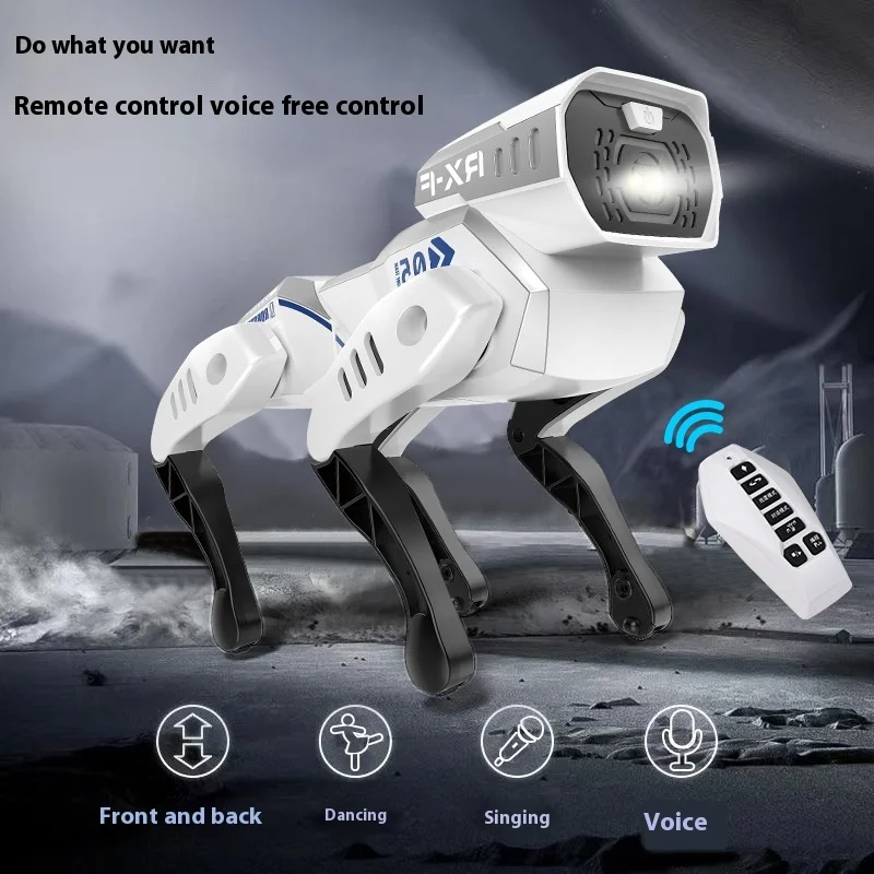 Intelligent voice multi-functional children Ai simulation robot dog explosion remote control robot dog robot toy happy baby gift