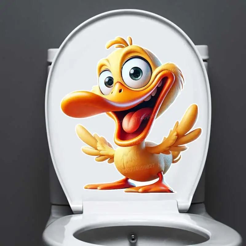 Cartoon Duck Wall Stickers Kitchen Decoration Dining Room Living Room Cabinet Refrigerator Home Decoration Decal Stickers M1452