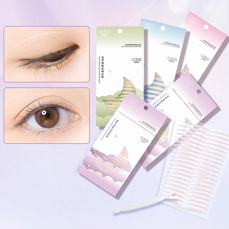 120/600pcs Invisible Eyelid Sticker Multiple Styles Double Eyelid Tape Drooping Eye Lace Double Eyelid Patches Breathable Makeup