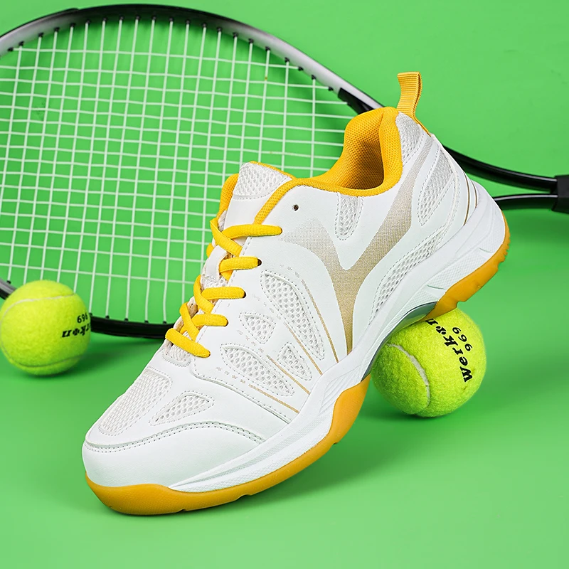 Duży rozmiar 35-47 buty do tenisa dla mężczyzn oddychające trening tenis trampki lekkie kobiety buty do badmintona buty sportowe