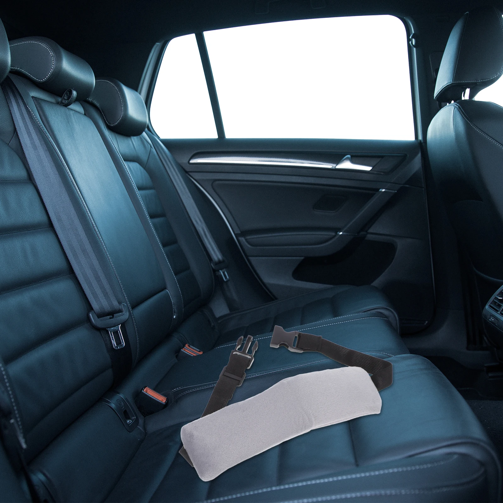 2 pezzi cintura di supporto per la testa da viaggio cuscino per il collo per adulti per auto aereo cuscino da viaggio compatto per dormire morbido regolabile