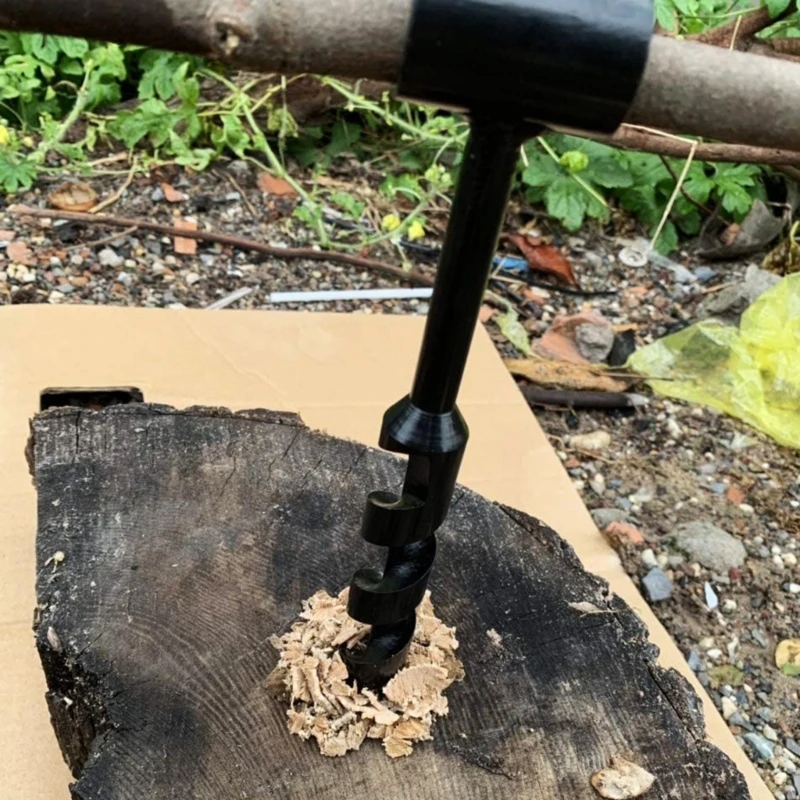 Trapano a mano trapano a coclea manuale punta da trapano portatile di sopravvivenza strumento di perforazione di sopravvivenza autofilettante per escursioni in campeggio