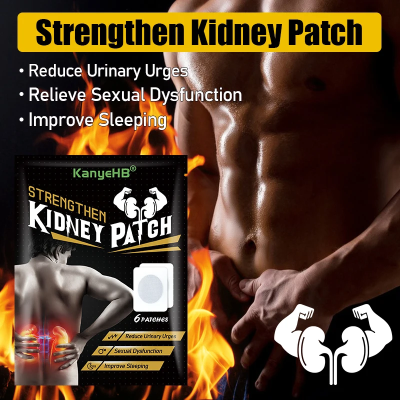 6/18/30/42Pcs Man Kidney Plaster Herb Extract Health Care Strong Kidney Improve Sexual Function Sticker Kidney Deficiency Patch