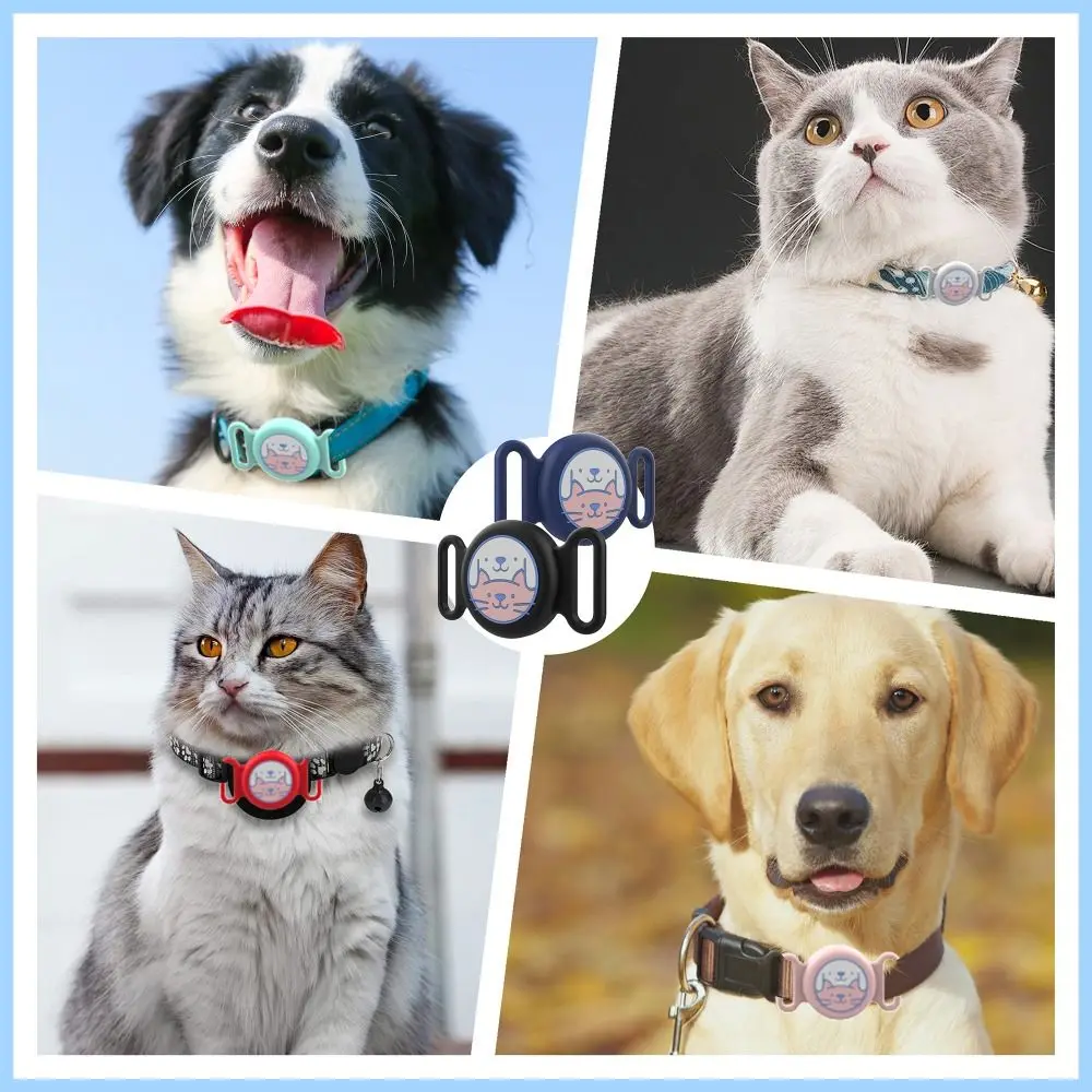 Silicone Pets Collar Silicone Case Waterproof Protection Tracker Protective Sleeve Locator Accessories for AirTag