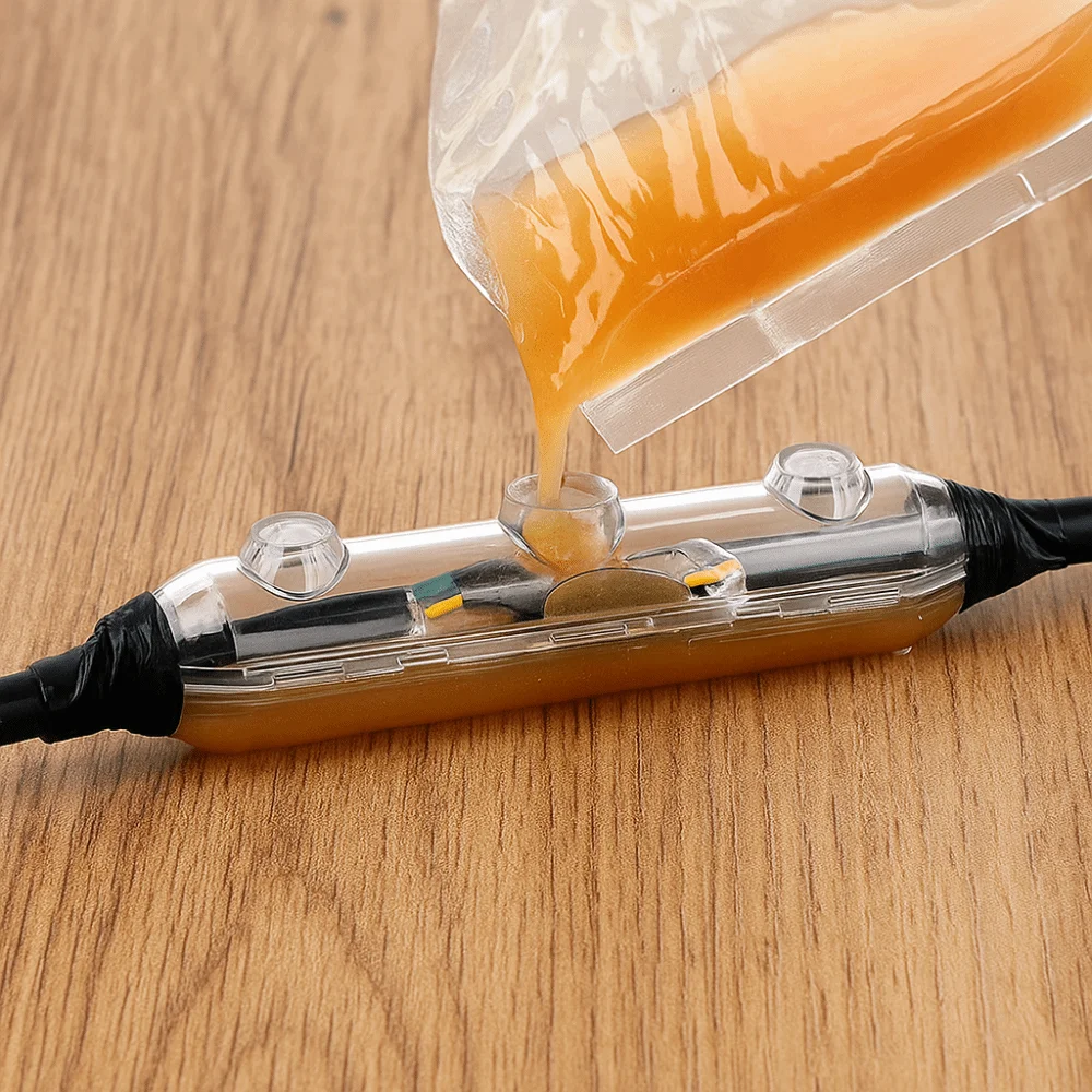 1kv Rated Waterproof Junction Box Submersible Cable Seal IP68 Junction Box Light Strip Protective Buried Design