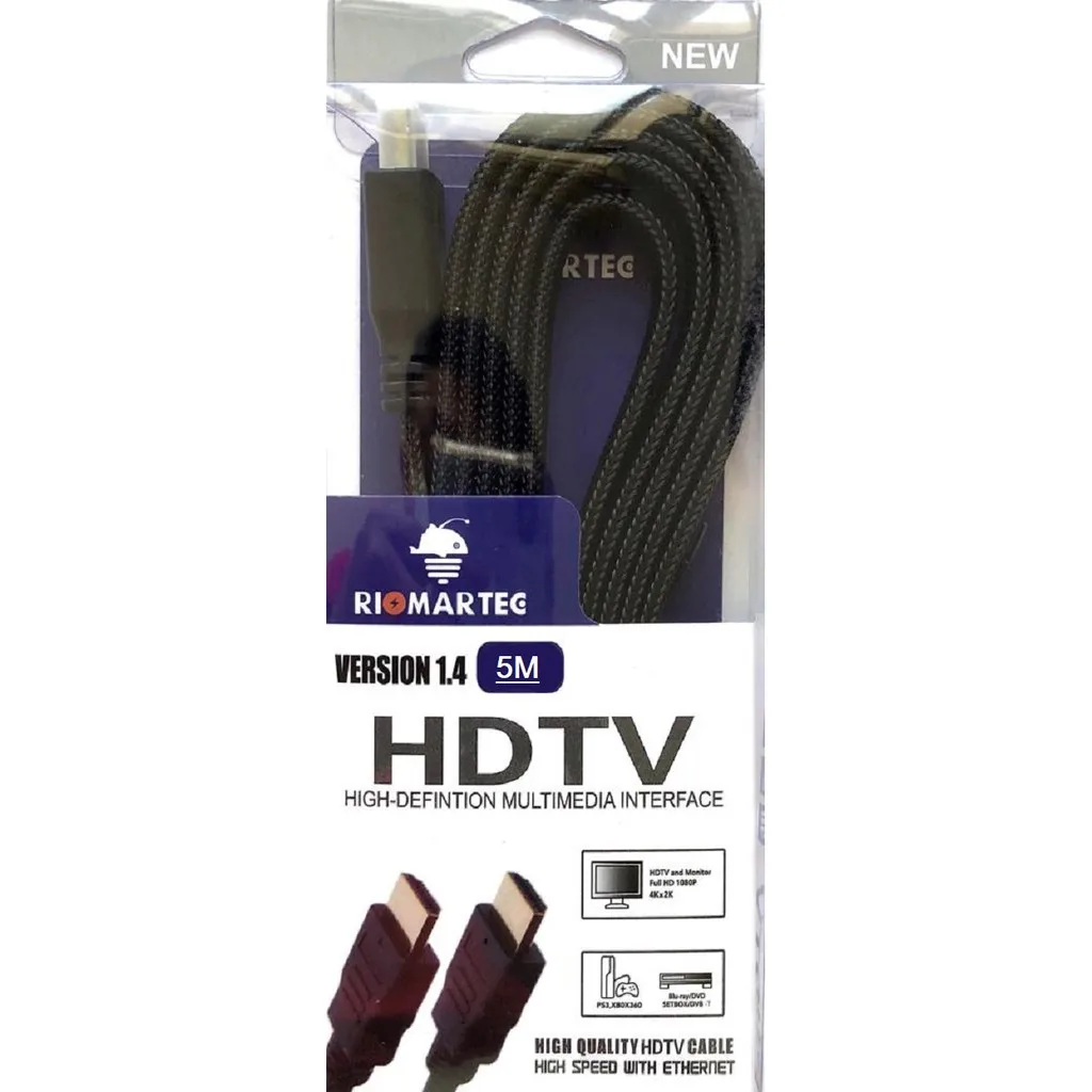 Cabo Hdmi Riomartec - Cabo Hdmi 5 Metros