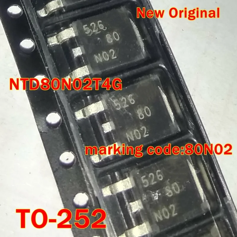 1Pcs to 100Pcs Ntd80N02T4G Ntd80N02T4 To-252 New Original Marking Code:80N02 Power Mosfet 24V 80a