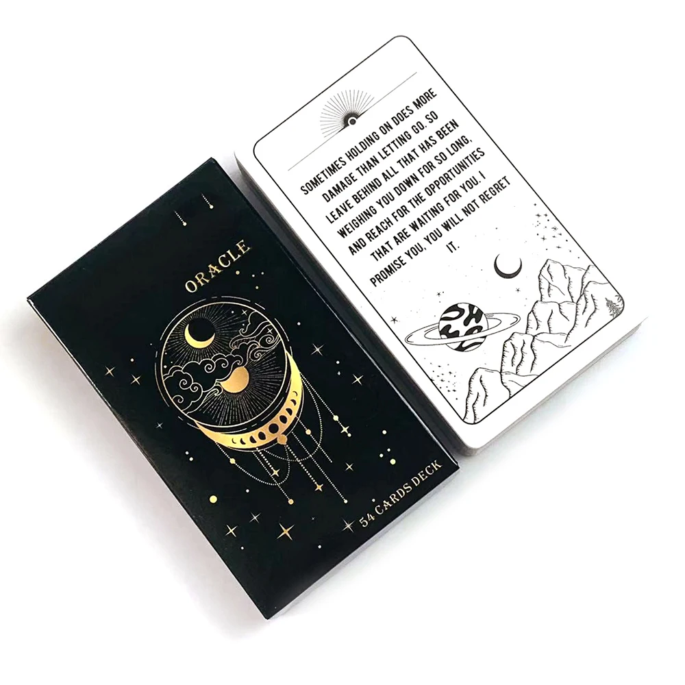 

Oracle Cards A 54 Cards English Version Divination Card,Mystical Artwork, Durable & Portable, Perfect For Spiritual Guidance