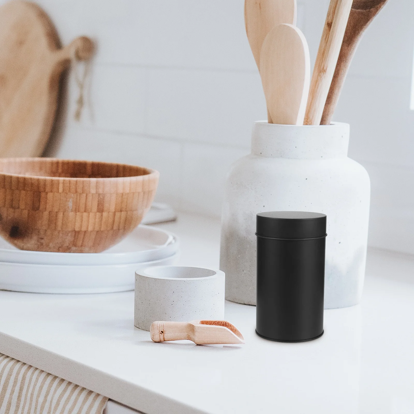 1 قطعة جرة الحلوى محكم علبة شاي المحمولة الغذاء تخزين الحاويات المطبخ صفيح صندوق معدني للاستخدام المنزلي مكتب