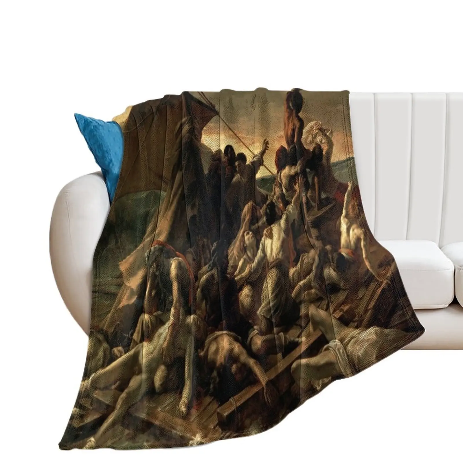 

Thodore Gricault - The Raft of the Medusa (Le Radeau de la Mduse) 1819 Throw Blanket for sofa sofa bed Designers Blankets