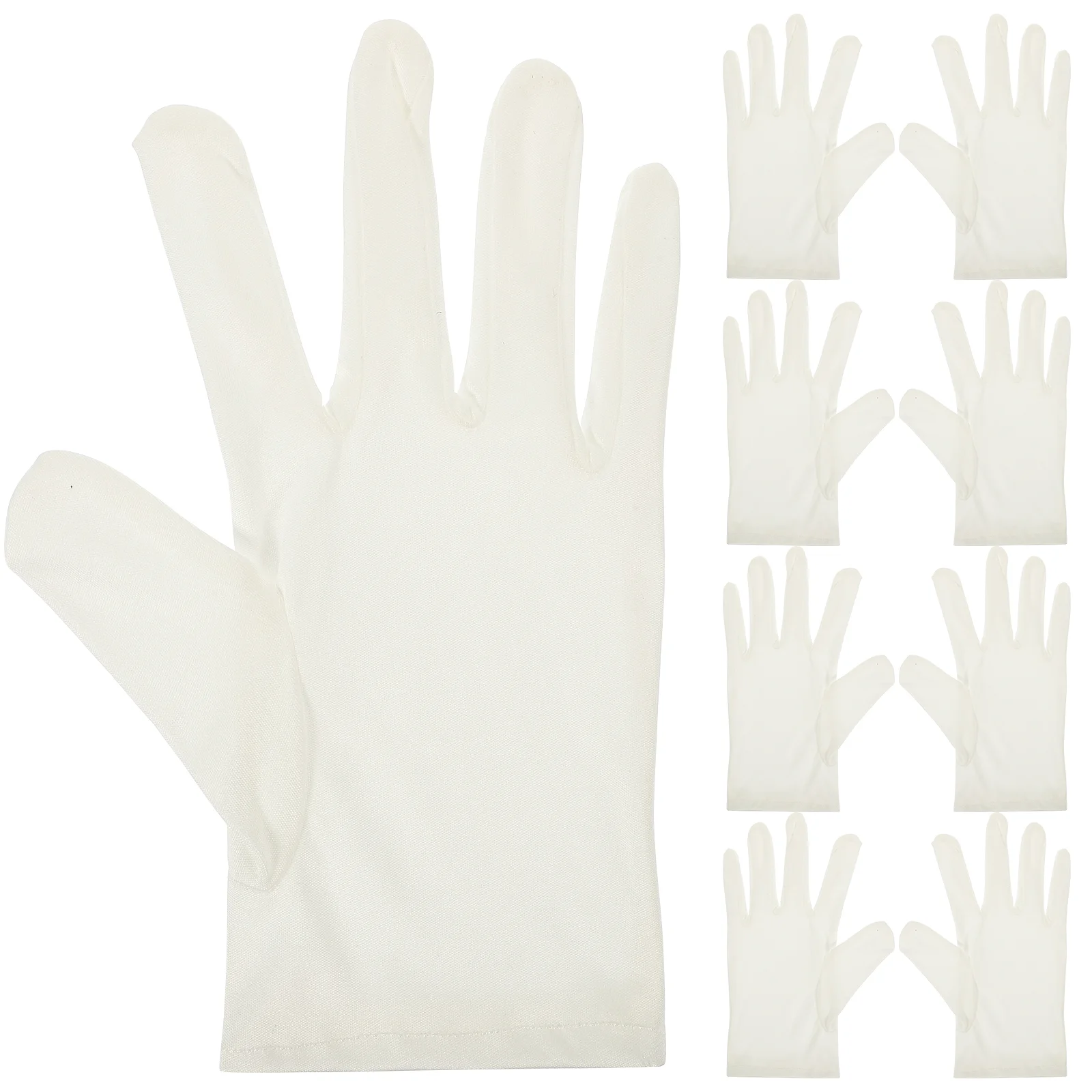 6 Pairs Night Use Jewelry Eczema Gloves Banquet Apparel Microfiber Cloth Labor Protection