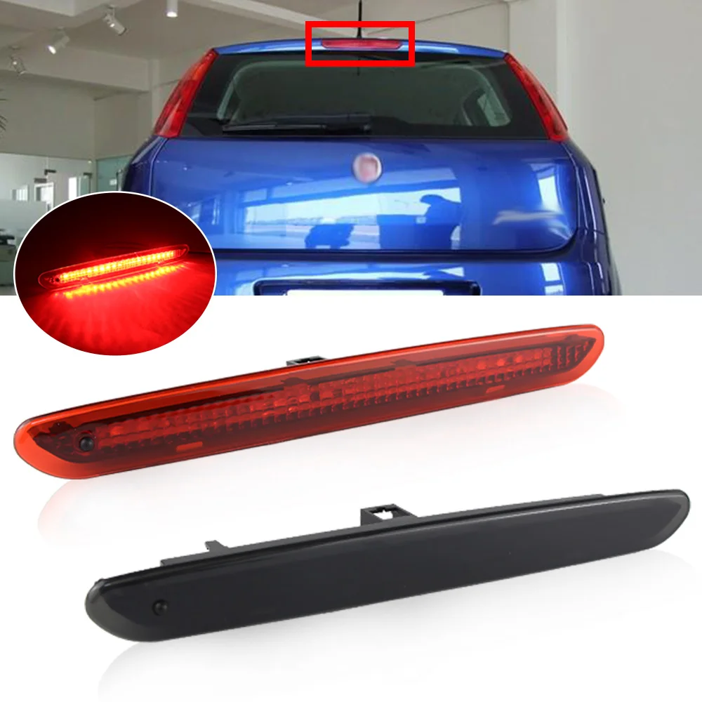 

1PC Car Third Stop Lamp LED Tail Light For Fiat Grande Punto Evo High Mounted Brake Light Lamp OEM# 2122000407, 51974522