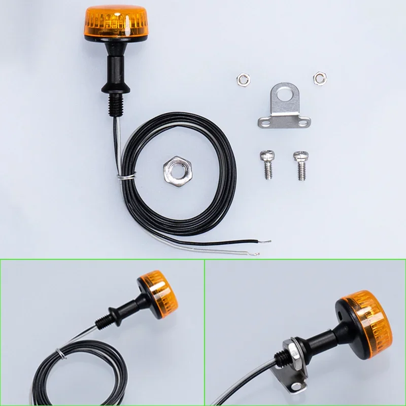 LED 5V Simulated Rotating Light Warning Lamp for 1/14 Tamiya RC Truck SCANIA 770S R620 VOLVO BENZ Arocs MAN TGX Car
